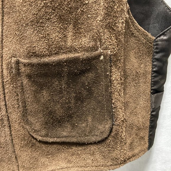 Nugget London Brown Genuine Suede Vest Men's Large - Picture 10 of 16